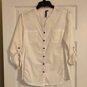 White Button-Up Blouse